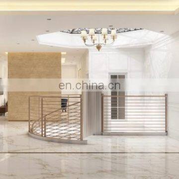 Top Class Aluminium Stainless Steel Stairs Indoor Design Pillars Post With Black Golden Colour photo-2