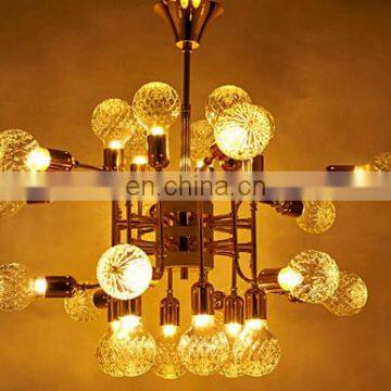 Hot Sale Modern Creative Northern Europe Metal Ceiling Chandelier Lamps Decoration Hanging LED Glass Pendant Lights photo-5