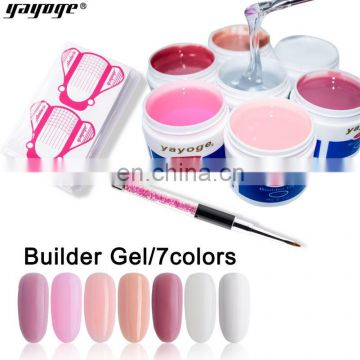 Nails Poly gel Art Fashion Design Nail Builder Uv Gel 56g Hard gel nail art set from chinese supplier