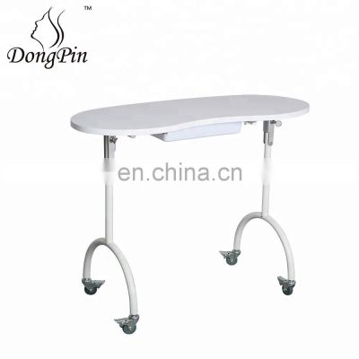 white portable manicure table folding nail table manicure with ventilation