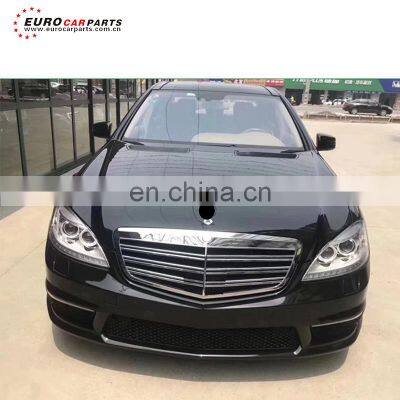 S-class w221 s65 style MC style 2009-2021y body kit fit for w221 pp material body parts front bumper side skirts front grille