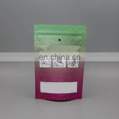 Custom Printed Smell Proof Child Resistant Packaging Pouch Soft Touch Matt 1 Pound lb 7g Mylar Gummies Bag for Cbd Flower Cookie photo-4