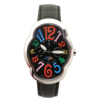 Stainless Steel Quartz Women Watch Genuine Leather Strip Multi-function Fashion Lady Watch photo-3