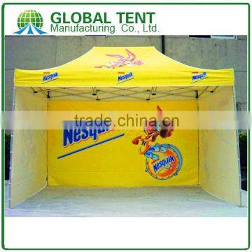 Custom Print Aluminum Folding Marquee Tent Frame 3x4.5m ( 10ft X 15 ft), with 3 full walls