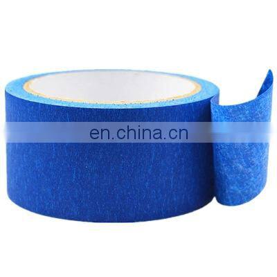 Blue Customized White Indoor Painting  Crepe Paper Masking Tape