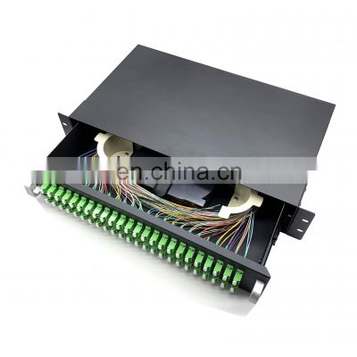 Ftth 1U 19' 1*12 Fiber with SC LC FC ST connector UPC APC fdf 12 c rack with lc/apc adapter and pigtail