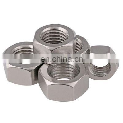 5#40 High quality and low price wholesale 304 Stainless steel inch hex nuts American system hex nut