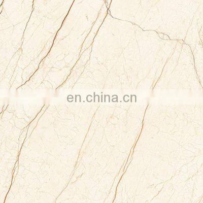 Full Body Marble Style Polished Porcelain Floor Tile Beige 800x800mm photo-2