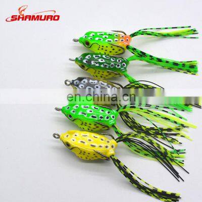 Wholesale handmade mini 4cm 5g soft frog fishing lure soft plastic bait