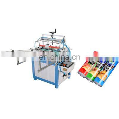 Automatic paper tube label glue machine/box paper tube labeling machine