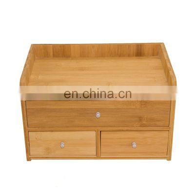 Wholesale Bamboo Desk Organizer Drawer Storage Box