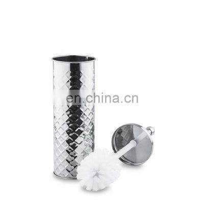 Stainless Steel Embossing High Quality Pedal Trash Can and Standard Trash Can With Toilet Brush Garbage Can photo-5