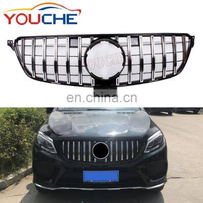 GLE class W292 4 door coupe GT style front mesh grille for Mercedes Benz GLE class 2016+