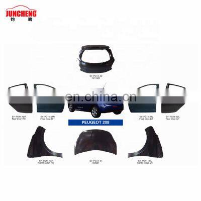 Aftermarket Car door,tail gate,fender hood for PEUGEOT 208 Car  body parts,PEUGEOT body kits