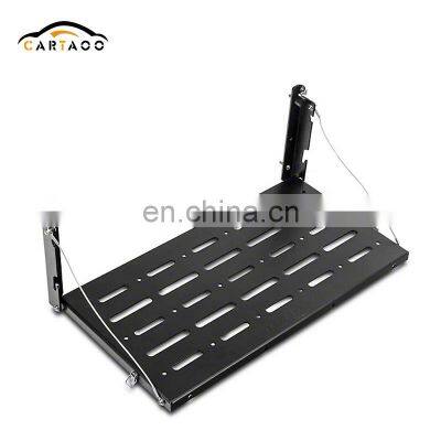 Black Powder Coat Aluminum Tailgate Table for Jeep Wrangler & Wrangler Unlimited JK  07-17