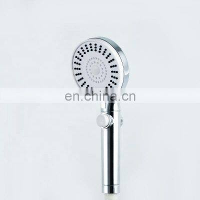 ABS Plastic 100mm Full Chrome Hand Shower Head With 3 Spray Setting Shower Spray