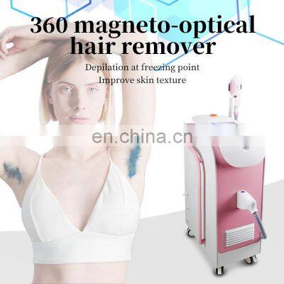 360 Magneto-optical Photon Skin Rejuvenation Beauty Equipment OPT SHR Freezing Point Fast Hair Removal Instrument IPL Device photo-3