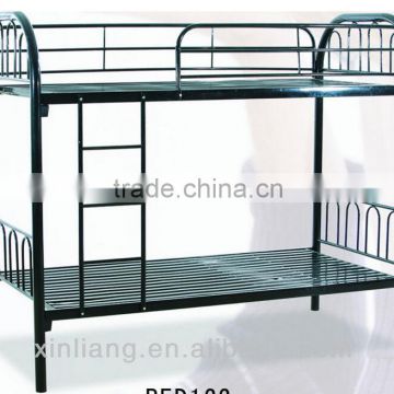 (DL-B1) Cheap easy assembled adult/military metal bunk beds in black