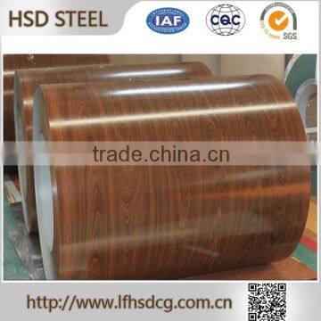 PPGI wood grain color coated prepainted galvanised steel coils