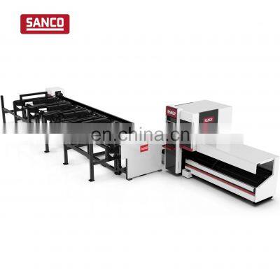 Steel profile automatic pipe cutting machine 1kw 1.5kw 2kw tube laser cutting machine