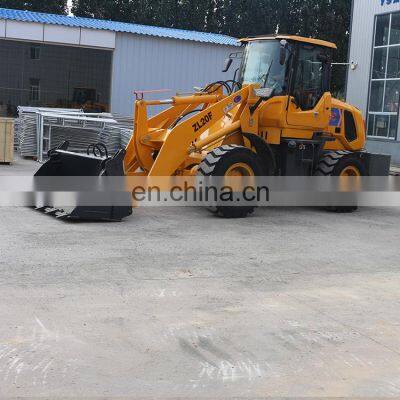 Sale Mini Small Agricultural Farm Wheel Loader 4x4 Wheel Drive With YUNNEI Engine With CE Heating Cabin