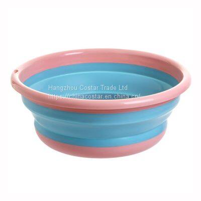 Collapsible Wash Basin Tub Folding Round Dishpan Washing Basin photo-4