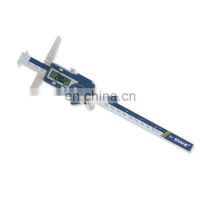 0-200 mm digital depth caliper with double hooks stainless steel electronic depth caliper vernier caliper