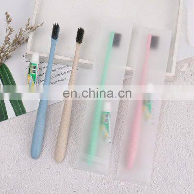 Wheat Straw Biodegradable Plastic Natural Hard Bristle Toothbrush