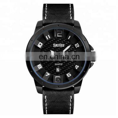 Original Factory Mens Watches Skmei 9150 Quartz Leather Strap Men Watch