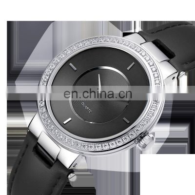 Customized Logo Black Dial Ladies Casual Quartz Watches OEM Minimalist Women Watch Bracelet