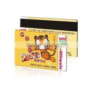 magnetic stripe card