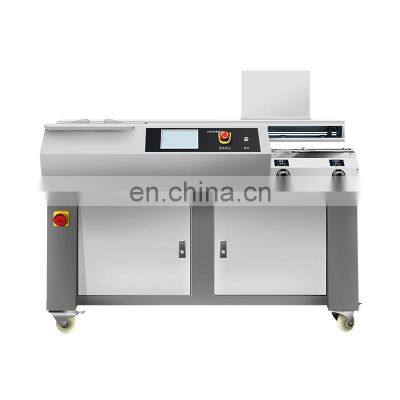 BM600P Cheap Price 420Books/Hour Electricity Heavy Duty A3 Glue Book Binding Machine Glue photo-4