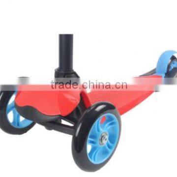 KS04hot selling 3 wheel foldable kids kick scooter with plastic deck