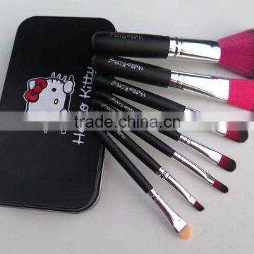 7pcs hellokitty wholesale makeup tool/cosmetic brush set/makeup brush set