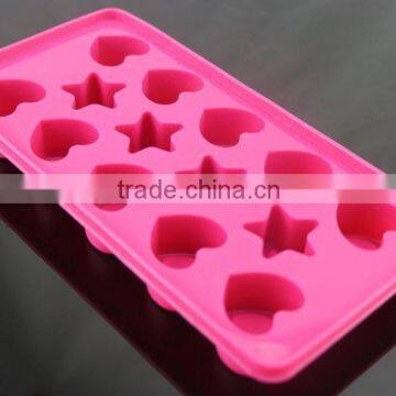 Star and heart shaped cocktail ice molds