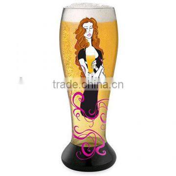 CE/EU/FDA/SGS/LFGB HIGH QUALITY PILSNER BEER GLASS,BACK PAINTED GLASS,PILSNER GLASS photo-5