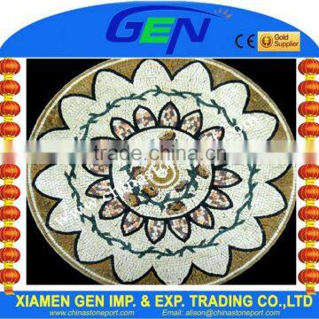 Color Flower Marble Mosaic