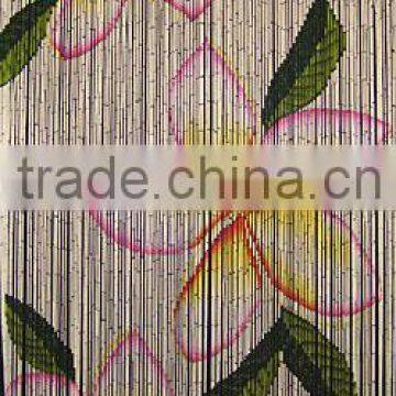 High quality best selling Bamboo Door Curtain with Plumeria in Viet Nam