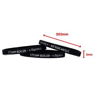 Cheap Custom Print Logo Text Color Size Rubber Silicone Wristbands