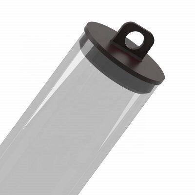 Extruded Clear Plastic Candy Packaging Tubes Polypropylene Hanger Caps Plugs