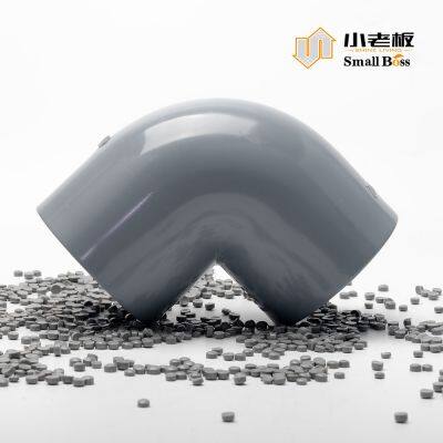 Customized Grey Hard PVC UPVC Compound Granules for Injection Molding photo-5