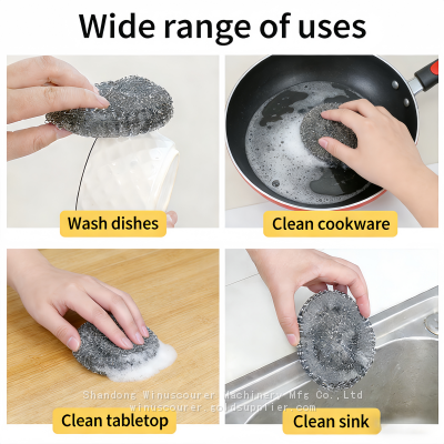 High Efficiency Mesh Scourer Making Machine Galvanize Wire Mesh Scourer Machine photo-5