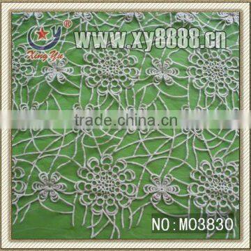 Organza Fancy Chrysanthemums Design Embroidery Lace Triming