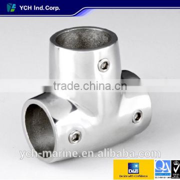 S11759A Stainless Steel 3 Holes 90 degree Tee Rail Fitting