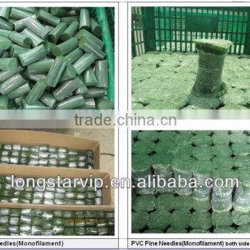 Plastic PVC Snow Pine Needles ( Any color and Dia can meet )