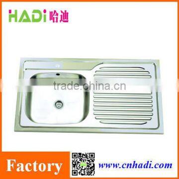 single bowl sinks stainless steel kitchen sink with drainboard HD9050