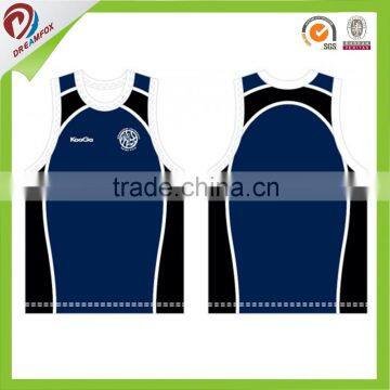 Promotional Custom Sublimation Running Singlet, Custom T-back Singlet photo-4