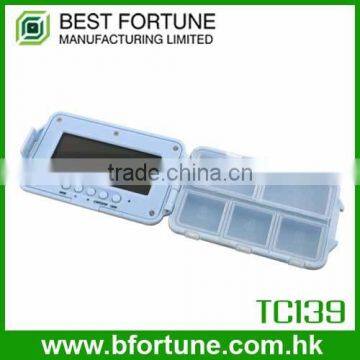 TC139 Plastic ABS Case Timer Digital pillbox