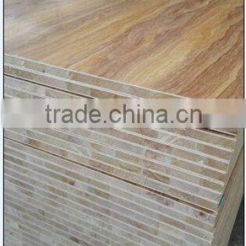 19mm [ Pine / Poplar / Paulownia /Falcate ]Decotive Block Board , Wood Grains Melamine Block Board for Furniture photo-2