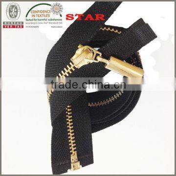 black no.5 coat metal zipper